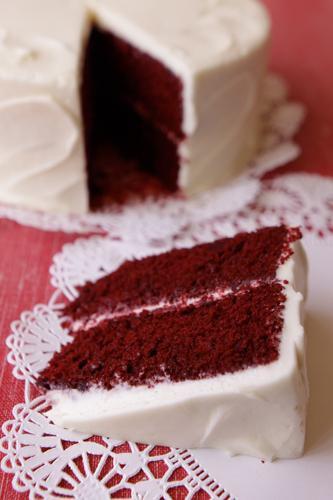 Red Velvet Cake Slice · Individual slice of our Red Velvet Cake.
