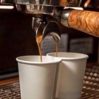 Double Espresso · - A double shot of our signature blend espresso sourced from Guatemala, Ethiopia, and Brazil...