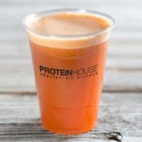 16 oz Lean Machine · Carrots, celery, parsley, spinach, ginger, apples.