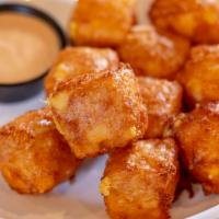 House Made Boulder Cheese Curds · Choose cheddar, white cheddar, or pepper jack cheese curds. Served with Burger Co. Sauce.