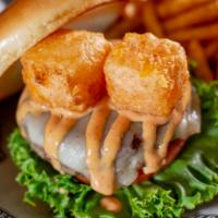 Cheese Curd Cheeseburger · Our famous fresh burger patty topped with Swiss cheese, Burger Co. sauce and of course, our ...