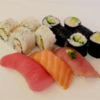My Mix Set · 4 pcs CA roll, 1pcs salmon sushi, 1pcs tuna sushi, 1pcs albacore sushi, 1pcs evidence sushi,...