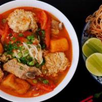 Bun Rieu · Tomato and crab base vermicelli noodle soup
