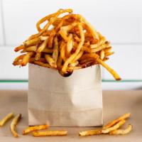 Buff Fries · Hand Cut Fries, Sea Salt, Jalapeno Ketchup