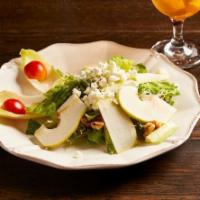 Ensalada De Peras Y Nueces. · Field Green Salad with Pears, Walnuts and
Goat Cheese tossed in a Honey Vinaigrette