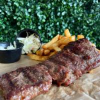 Churrasco 8oz · The plate  is served  with French fries and Coleslaw 