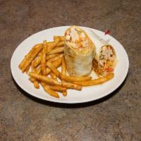 Buffalo Chicken Wrap · Fried or Grilled Chicken with Shredded Lettuce, served with Bleu Cheese Dressing