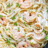 Shrimp Alfredo · Delicious creamy Alfredo made from scratch with unsalted butter, a mixture of shredded and g...