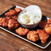  Fried Chicken Boneless Wings · Served with your choice of spicy, soy garlic or half spicy and half soy garlic sauce. Served...