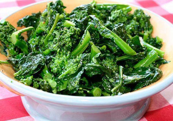 Sauteed Broccoli Rabe · Garlic, olive oil, salt and pepper. 