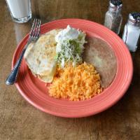 Quesadilla All Day · Grilled chicken, steak, caritas or veggies folded in a flour tortilla served with guacamole,...