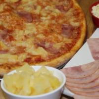 Italiano Hawaiian Autentico Pizza · Pineapple and Canadian bacon.