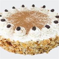 Tiramisu Torte · Ladyfinger sponge cake layered w/ espresso buttercream & topped w/ whipped cream frosting.  ...