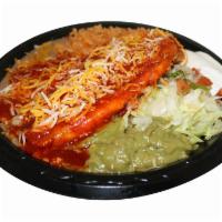 14. Chile Relleno Combination Plate · Served with rice and beans.