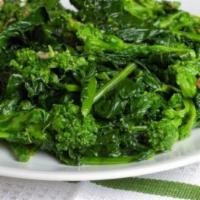 Broccoli Rabe · Sauteed in garlic and oil. Served with a side of Italian bread. 