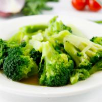 Broccoli Sauteed · Sauteed in garlic and oil. Served with a side of Italian bread. 