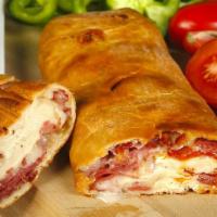 Stromboli Roll · Salami, pepperoni, ham, provolone and mozzarella. And we won't tell your cardiologist. Promi...