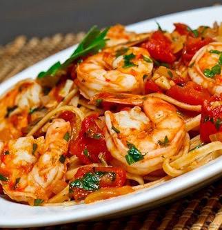 Shrimp Marinara · Shrimp cooked in our marinara sauce and served with a side of bread. My favorite pasta which marries this dish to perfection would be linguini marinara, but you do what you want. Served with a side of your choosing.