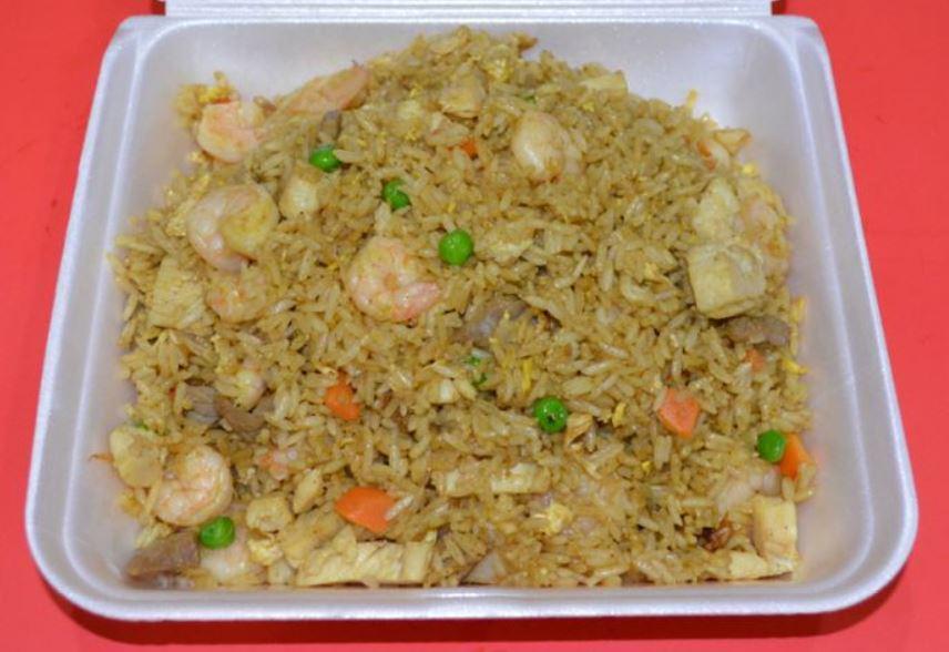 FR12. Curry Combo Fried Rice · Hot and spicy. Shrimp, chicken and beef.