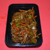 C5. Szechuan Hot and Spicy Chicken · Hot and spicy. Carrots, bamboo shoots, celery and stir fried in our spicy and zesty canton e...