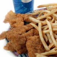 Chicken Tenders Combo · 5 pieces. With fries and 16 oz. drink.