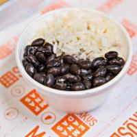 Beans & Rice · Black beans and white rice