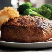 Top Sirloin (8oz) (Brunch) · USDA Choice top sirloin char-grilled and finished with garlic butter. Served with garlic Par...