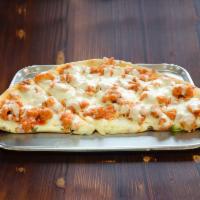 Buffalo Chicken Pizza · Pie topped with spicy fried chicken. Hot.
