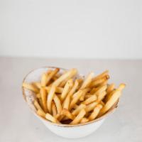 French fries · Hand cut Kennebec potatoes.