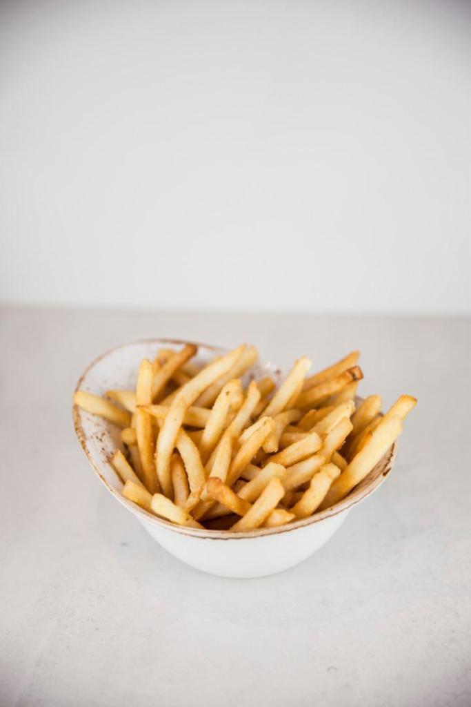 French fries · Hand cut Kennebec potatoes.