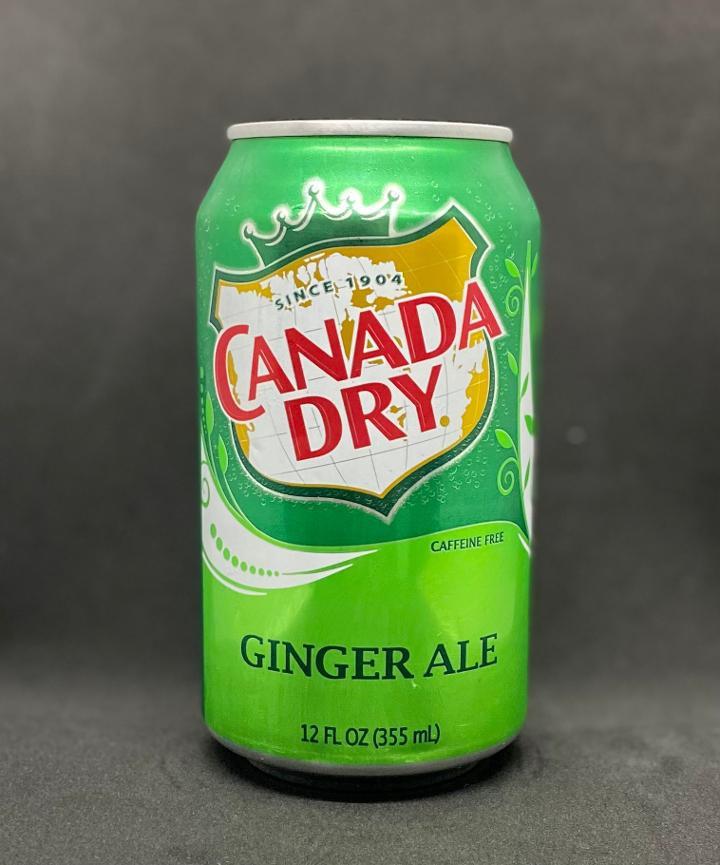 Ginger Ale · 12 oz can.