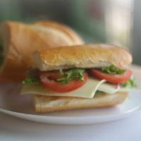 Mozzarella Sandwich · Fresh mozzarella, tomato, arugula, olive oil and balsamic.