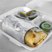 Burrito · Flour tortilla with a savory filling. Meat options for burritos: shredded beef, chillie con ...