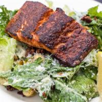 Blackened Steelhead Caesar with Cup of Chowder	 · Large Caesar salad with candied pecans.