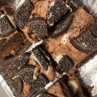 Oreo Brownies · Freshly baked, homemade Oreo Brownies 