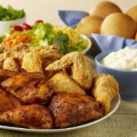 8 Pieces Mixed Chicken with Rolls Family Meal · 4 rolls. Fried, roasted or both.