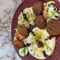 Appetizer Combo · Kibbeh falafel hummus baba ghanoush & pita