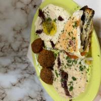 Vegetarian Platter 2 · Combo: hummus baba ghanoush falafel &
spanakopita - served pita