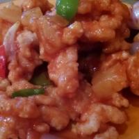 Thai Sweet and Sour Chicken · In this dish, we’ve swapped out the heat in our chili chicken for a special Thai-style sweet...