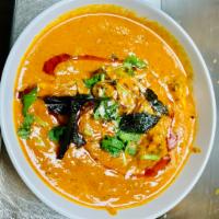 Goan Fish Curry · Fish curry made in traditional coconut curry sauce.