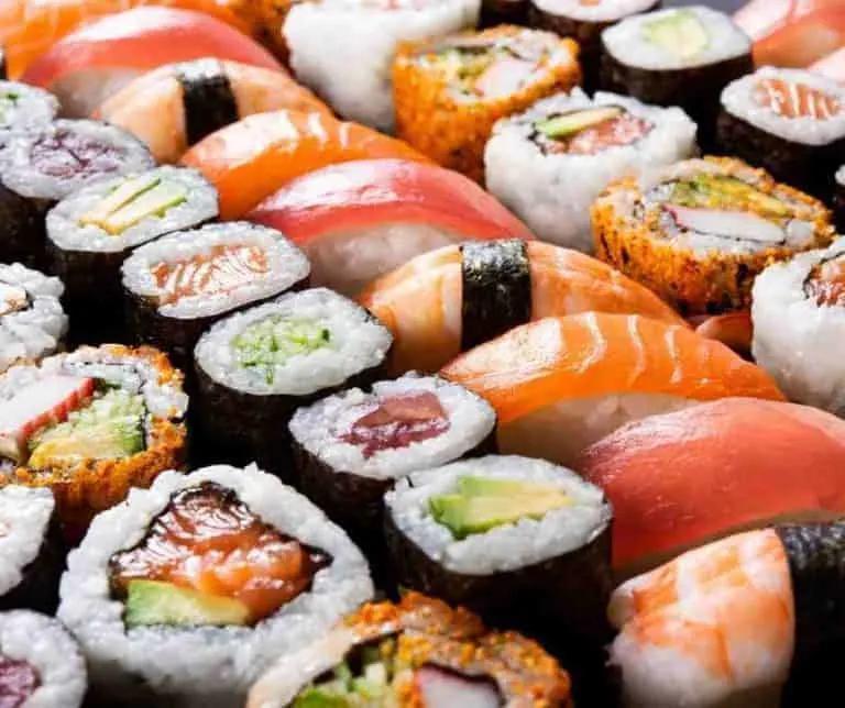NIGIRI SUSHI (2PCS) · Tuna, PEPPERCORN TUNA, Salmon, SMOKED SALMON, YellowTail, Escolar, Eel, Masago roe or Flying Fish ROE   