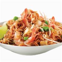 Pad Thai · Thin rice noodles stir-fried with sweet & sour sauce, egg, bean sprouts, green onion, tofu a...