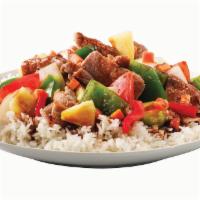 Sweet and Sour Stir-Fry · Sweet & sour sauce, tomato, pineapple, carrot, bell pepper & onion.