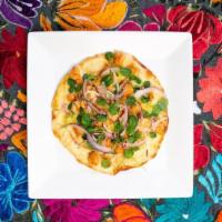 Quesadilla De Camarón · Roasted shrimp, chile de arbol salsa, Chihuahua cheese and pineapple-red onion salad.
Appet...