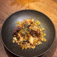 (w) Miso Cauliflower · tri-color cauliflower, golden raisins, pine nuts, sesame dressing