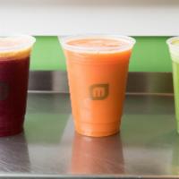 Premium Juices · 16 oz. Squeezed juices.