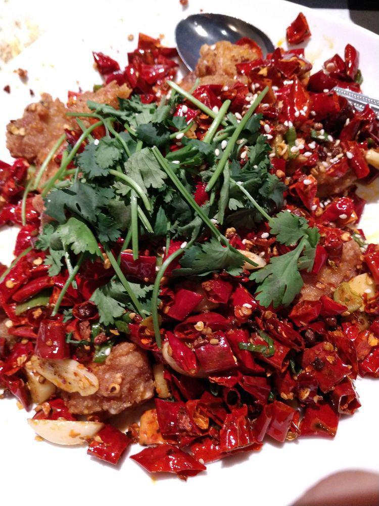 102. Chicken with Explosive Chili Pepper辣子鸡 · Spicy.