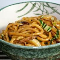 51. Stir Fried Seafood Udon Noodles · 