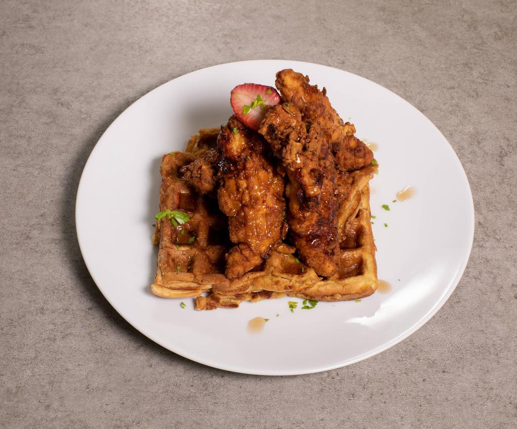 4 Tenders and Waffle Plate · 