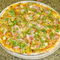 5. Lexel Moving Pizza · Prosciutto, fresh mozzarella, sun-dried tomatoes and basil.